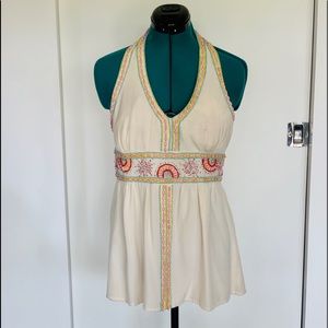 Beaded halter top